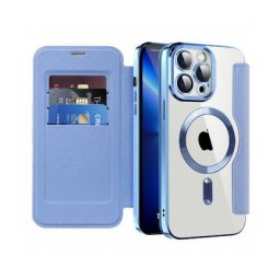 Husa Techsuit MagSafe Apple iPhone 13 Pro Max SmartMag Book Bleu