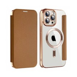 Husa Techsuit MagSafe Apple iPhone 13 Pro Max SmartMag Book Maro