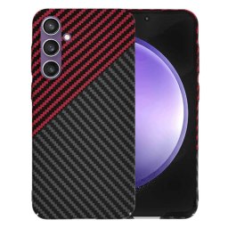 Husa Techsuit pentru Samsung Galaxy S23 FE S711 Neagra Rosie