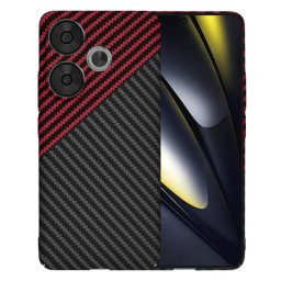 Husa Techsuit pentru Xiaomi Poco F6 Neagra Rosie