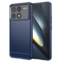 Husa Techsuit pentru Xiaomi Poco F6 Pro Albastra