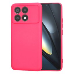 Husa Techsuit pentru Xiaomi Poco F6 Pro Roz Inchis