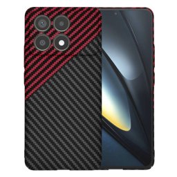 Husa Techsuit pentru Xiaomi Poco F6 Pro Neagra Rosie