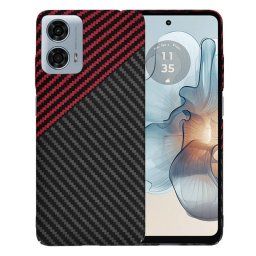 Husa Techsuit pentru Motorola Moto G24 Power Neagra Rosie