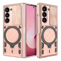 Husa Techsuit pentru Samsung Galaxy Z Fold6 Roz Aurie