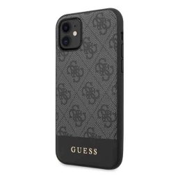 Husa Guess 4G Stripe Collection compatibila cu iPhone 11 / XR, Gri