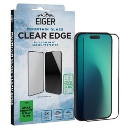 Folie protectie Eiger Sticla 3D Mountain Glass pentru iPhone 17 / iPhone 17 Pro / 16 Pro Clear