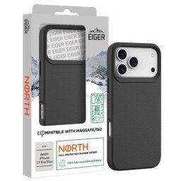 Husa Eiger North Magsafe GRS pentru iPhone 17 Pro Max Black