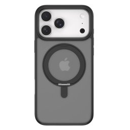 Husa Devia Eleguard Series Magnetic Shockproof pentru iPhone 17 Pro Max Negru cu suport rotativ 360 grade