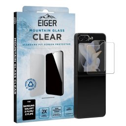Folie protectie Eiger Sticla Mountain Glass pentru Samsung Galaxy Z Flip7 FE/ Z Flip6 / Z Flip5 Clear