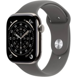 Smartwatch Apple Watch S11Â Cellular 42mmÂ Natural Titanium Case Stone Grey Sport Band M/L