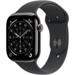 Smartwatch Apple Watch S11Â Cellular 42mmÂ Slate Titanium Case Black Sport Band S/M