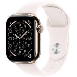 Smartwatch Apple Watch S11Â Cellular 42mmÂ Gold Titanium Case Light Blush Sport Band M/L