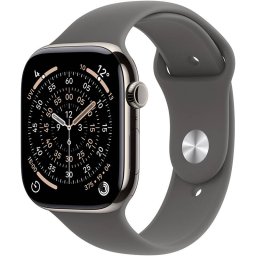 Smartwatch Apple Watch S11Â Cellular 46mmÂ Natural Titanium Case Stone Grey Sport Band S/M