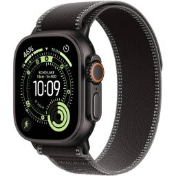 Smartwatch Apple Watch Ultra 3Â CellularÂ 49mmÂ Black Titanium Case Black/Charcoal Trail Loop S/M