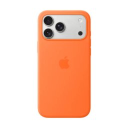 Husa MagSafe Apple Silicone pentru iPhone 17 Pro Max Portocaliu
