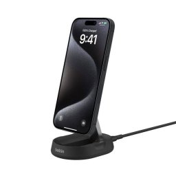 Stand de Incarcare Magnetic Belkin BOOSTCHARGE PRO Convertible Qi2 15w Fara Sursa de Alimentare Negru