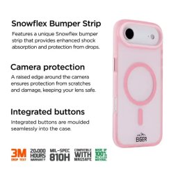 Husa Eiger Blizzard Magsafe GRS iPhone Air Roz