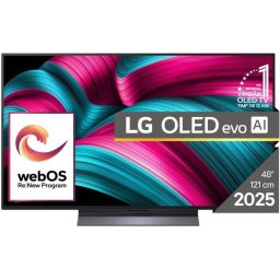 Televizor Smart LG OLED evo AI C5 48Inch 4K Ultra HD Wi-Fi WebOS Negru