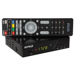 Tuner TV WIWA DVB-T/T2 H.265 PRO Negru