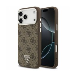 Husa Guess MagSafe Apple iPhone 17 Pro Max 4G Triangle Logo Maro
