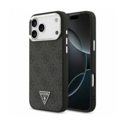 Husa Guess MagSafe Apple iPhone 17 Pro Max 4G Triangle Logo Negru