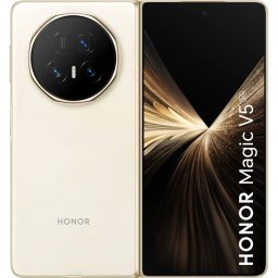Smartphone Honor Magic V5 5G Dual Sim Design Pliabil Display OLED 7.95Inch RAM 16GB Stocare 512GB Baterie 5820mAh Wi-Fi Ivory White