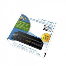 Tuner TV Esperanza EV106R TDVB-T2 H.265/HEVC Negru