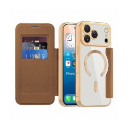 Husa Techsuit MagSafe Apple iPhone 17 Pro Max SmartMag Book Maro