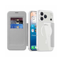 Husa Techsuit MagSafe Apple iPhone 17 Pro Max SmartMag Book Gri