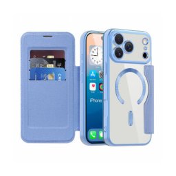 Husa Techsuit MagSafe Apple iPhone 17 Pro Max SmartMag Book Albastru