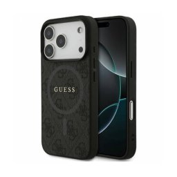 Husa Guess MagSafe Apple iPhone 17 Pro 4G Ring Classic Logo Negru