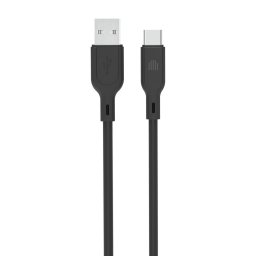 Cablu de Date Dviced USB-A to USB-C Silicon 1.25m Negru