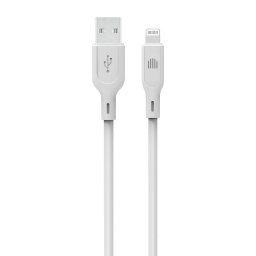 Cablu de Date Dviced USB-A la Lightning Silicon 1.25m Alb