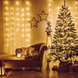 Perdea Luminoasa Familly Decor 200 LED IP44 4.2m 8 Programe Alb Cald