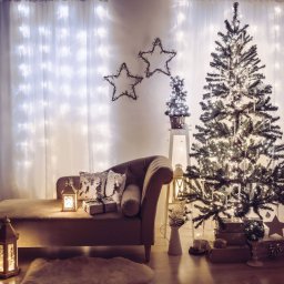 Perdea Luminoasa Familly Decor 200 LED IP44 4.2m 8 Programe Alb