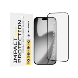 Folie Protectie Techsuit Pentru Apple iPhone 17 Pro Max Sticla Securizata Full Glue Neagra