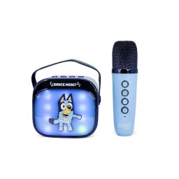 Microfon OCEANIA TRADING LTD Bluey Popsing Led Light-Up Wireless Karaoke Speaker Albastru