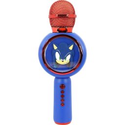Microfon OCEANIA TRADING LTD Popsing Led Light up Wireless Karaoke Sonic the Hedgehog Albastru