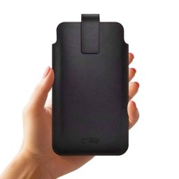 Husa TECH-PROTECT SM65, Piele ecologica, 6-6.9 inch, Negru