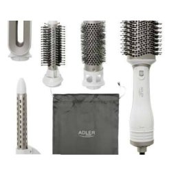 Aparat de Coafat Adler 5-in-1 1200W 5 Accesorii Alb Sampanie