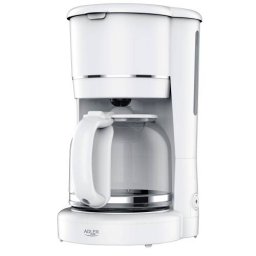 Cafetiera cu Filtru Adler 1.5l 900W Mentinere la Cald Alb