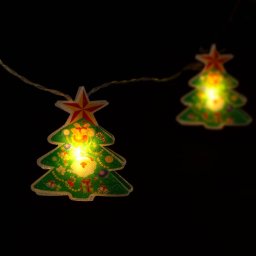 Sir de Lumina Familly Christmas LED Brad 10 LED 1.35M Alb Cald