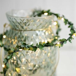 Decoratiune Luminoasa Generic de Craciun Ghirlanda 10 LED-uri 2 x AA 1m