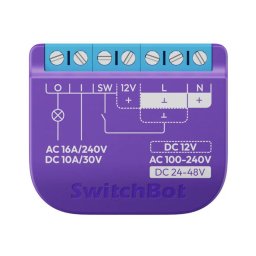 Intrerupator SwitchBot pentru usa garajului, Control Aplicatie, Matter, Apple Home, Google Home, Alexa, Samsung SmartThings, Home Assistant, Bluetooth, Wi-Fi, Alb