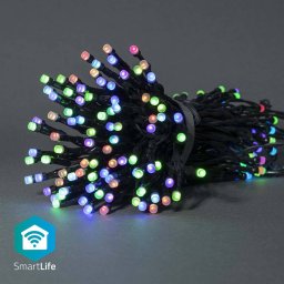 Instalatie de Craciun Nedis SmartLife WIFILX01C84 84 LED-uri RGB Lungime 10M Wi-Fi 8 Moduri de Iluminare