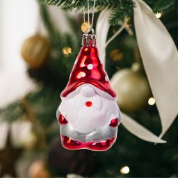 Decor pentru Brad Familly Christmas Mos Craciun 85 x 50 mm