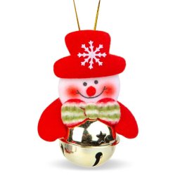 Ornament pentru Brad Generic Om de Zapada cu Clopot 11 x 10Cm