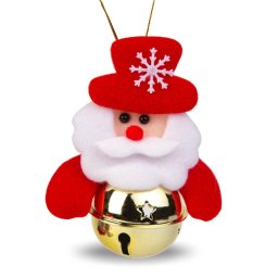 Ornament pentru Brad Generic Mos Craciun cu Clopot 11 x 10cm
