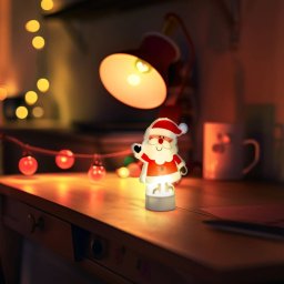 Decor LED Generic Alb Cald Mos Craciun cu Baterii
